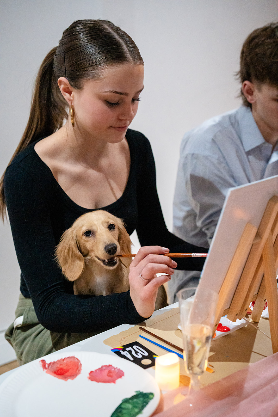 Puppy joins the fun at Valentine's Event